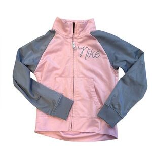 🛍️3 for $25🛍️ Nike Kids Pink and Gray Hoodie